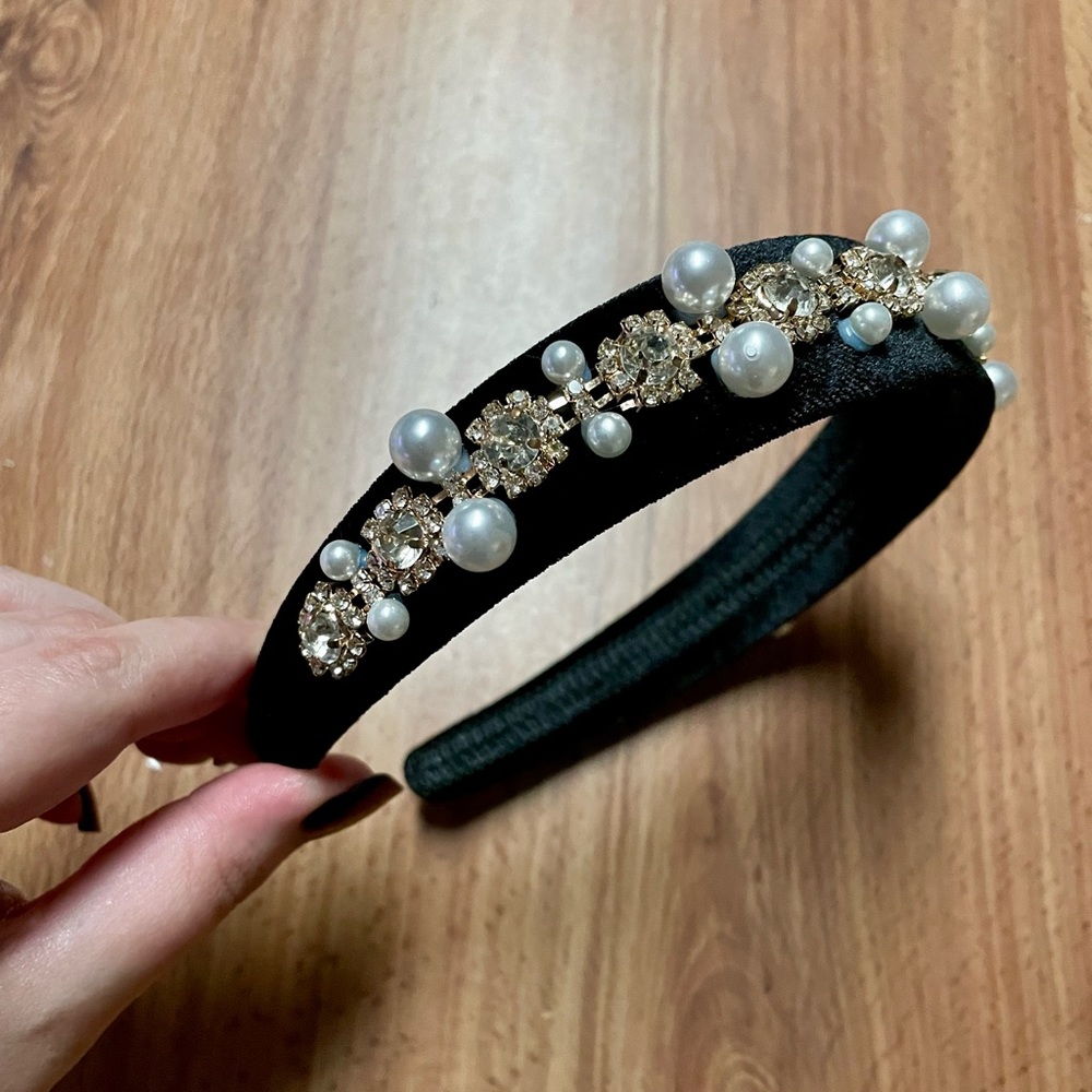 Pearl Rhinestone Headband